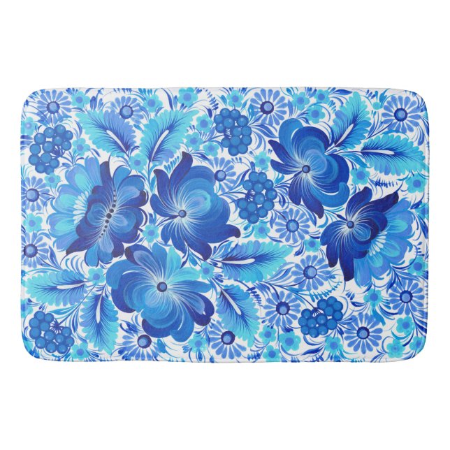 Tapete De Banheiro Petrikivka Ukrainian traditional folk art. (Frente)