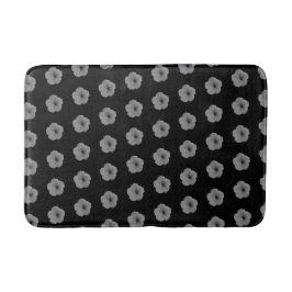 Tapete De Banheiro Petúnias em Preto e Branco