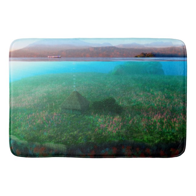 Tapete De Banheiro Phantastes: A Bathmat de Algodão da Ilha (Frente)