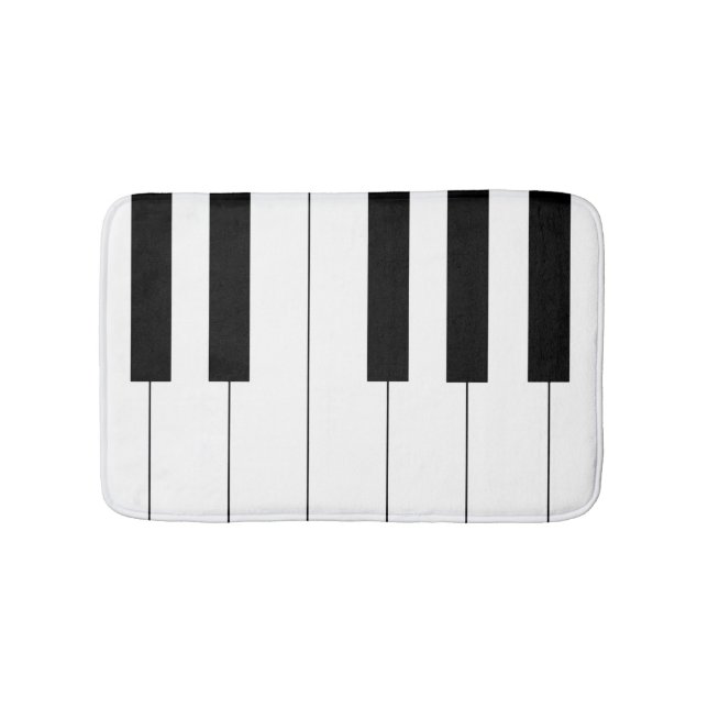 Tapete De Banheiro Piano Keys Bath Mat (frente)