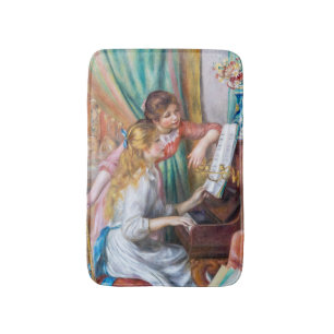 Tapete De Banheiro Pierre Auguste Renoir - Jovens Meninas no Piano