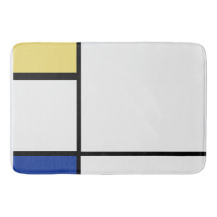 Tapete De Banheiro Piet Mondrian - Abstrato Geométrico de Composição