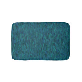 Tapete De Banheiro Pinceladas Impressionistas, Azul-Marinho, Turquesa