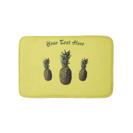 Tapete De Banheiro Pineapple Bath Mat - Opção Personalizada