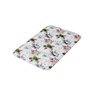 Tapete De Banheiro Pinguim de Natal patinando