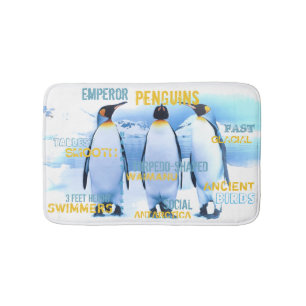 Tapete De Banheiro Pinguins de imperador