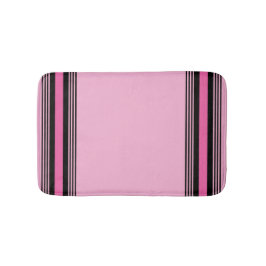 Tapete De Banheiro Pink and Black Bath Mat