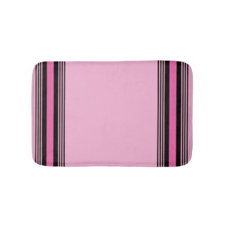 Tapete De Banheiro Pink and Black Bath Mat