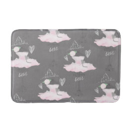 Tapete De Banheiro Pink & Grey Couture Bailarina Meninas Caprichoso C