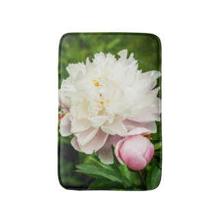 Tapete De Banheiro Pink Peony Garden Flowers