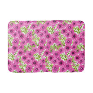 Tapete De Banheiro Pink watercolor petunia (flor)