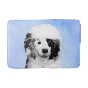 Tapete De Banheiro Pintura de Cachorro Português - Arte Original de C