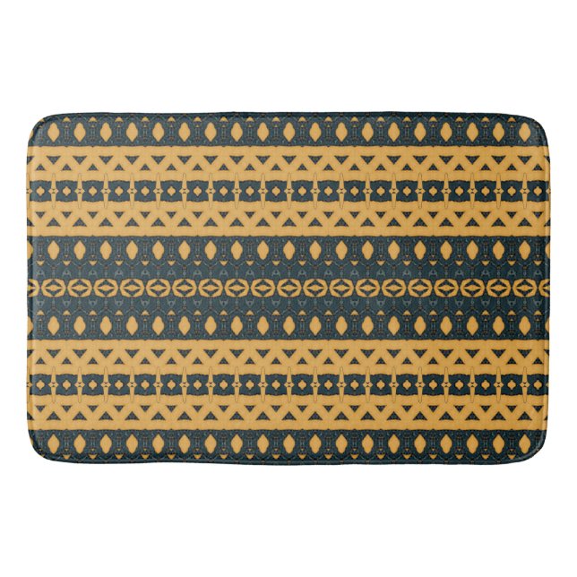 Tapete De Banheiro Pintura de Denim 4 (Frente)