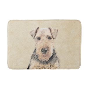 Tapete De Banheiro Pintura de galês Terrier - arte original bonito d