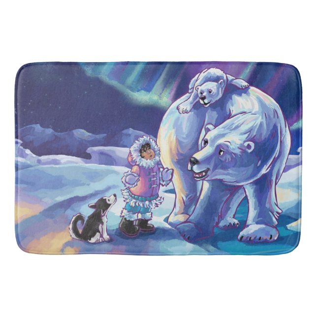 Tapete De Banheiro Pintura Polar Pals (Frente)