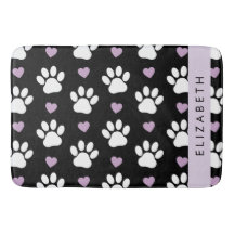 Pinturas De Cães, Patas Brancas, Corações Lilases,