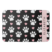 Pinturas De Cães, Patas Brancas, Corações Rosa, Se