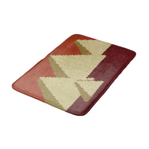 Tapete De Banheiro Pirâmides Egípcias Tan Reddish Brown Crochet