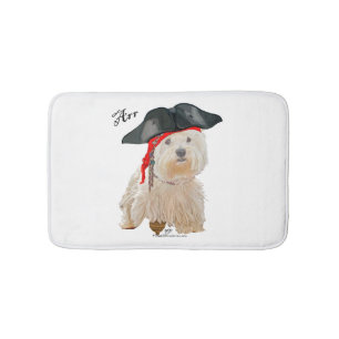 Tapete De Banheiro Pirata Westie
