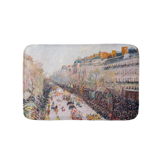 Tapete De Banheiro Pissarro - Montmartre, Mardi Gras no Boulevard (frente)