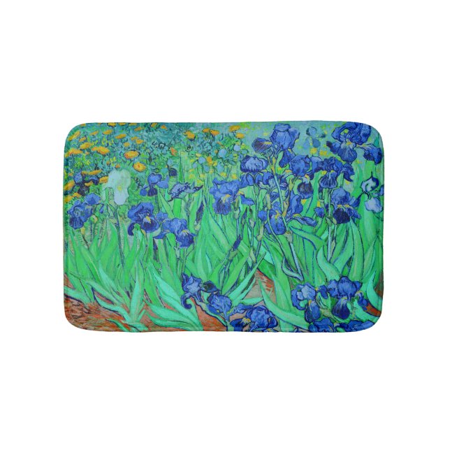 Tapete De Banheiro PixDezines van gogh iris/rua. réplica (frente)