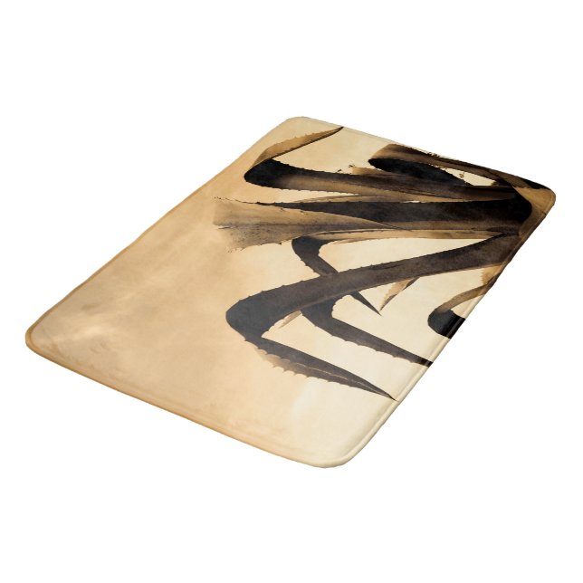 Tapete De Banheiro Planta Sepia Aloe (Angulado)