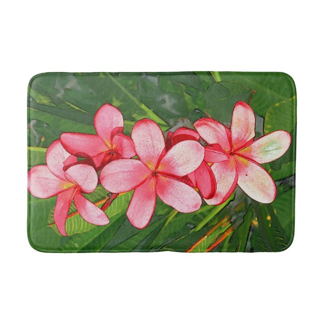 Tapete De Banheiro Plumeria (Frente)