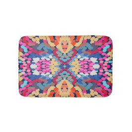 Tapete De Banheiro Plumeria Tropical Flores Apontadas Padrão de Azule