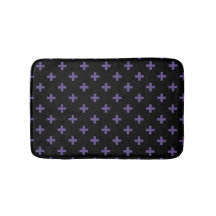Polka ultravioleta cruza em preto