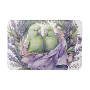 Tapete De Banheiro Pombinhos de Lavanda