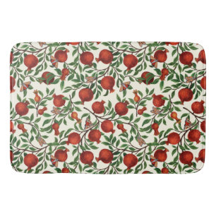 Tapete De Banheiro Pomegranatos e Bella Moths em branco