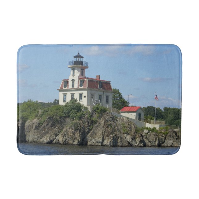 Tapete De Banheiro Pomham Rocks Lighthouse, Rhode Island Bath Mat (Frente)