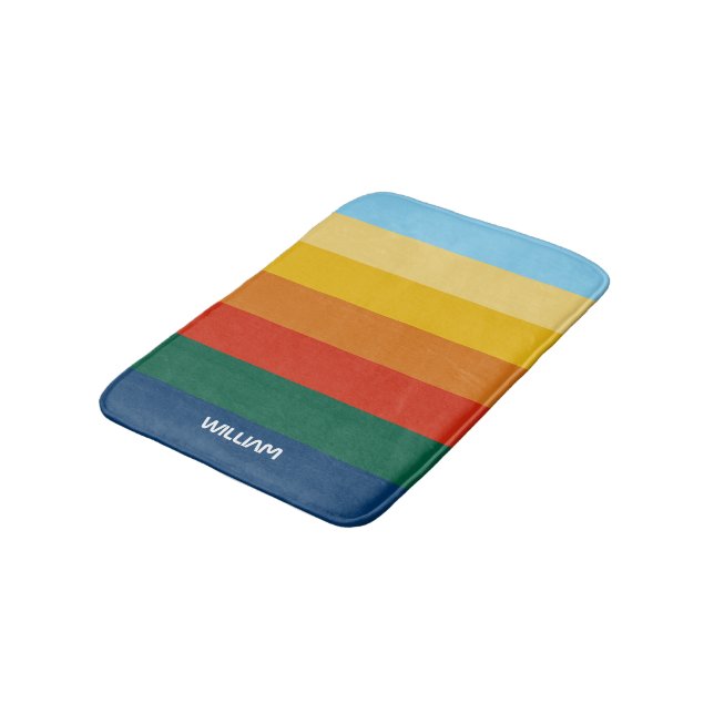 Tapete De Banheiro Pontas do Sol Retroativas com Nome de Negrito de E (Angulado)