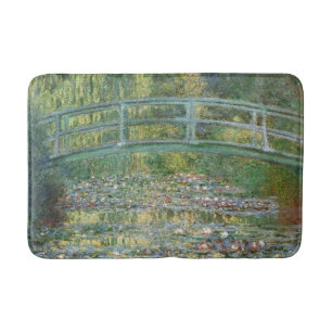Tapete De Banheiro Ponte Japonesa de Claude Monet Arte de Nenúfar