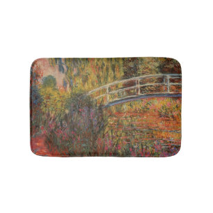 Tapete De Banheiro Ponte Japonesa de Claude Monet em Giverny Arte