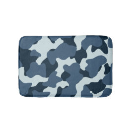 Tapete De Banheiro Pontos de Vaca Grandes Azuis