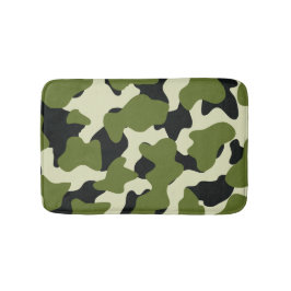 Tapete De Banheiro Pontos de Vaca Verde Camo