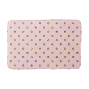 Tapete De Banheiro Pontos Polka Cinza e Branco Minimalista Chique Clá
