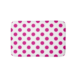 Tapete De Banheiro Pontos polka fúcsia