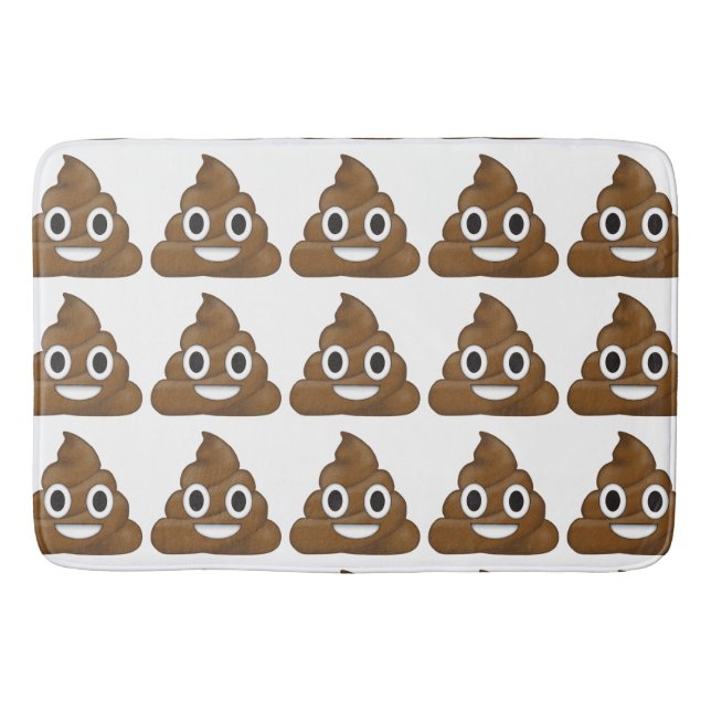 Tapete De Banheiro Poop emoji (Frente)