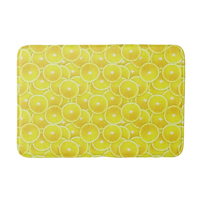 Tapete De Banheiro Pop Art Lemon Slices (Frente)