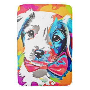 Tapete De Banheiro Pop Art Puppy