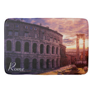 Tapete De Banheiro Pôr do sol sobre Roma Coliseu em Roma