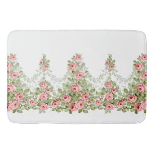 Tapete De Banheiro Prados de Rosas Vitorianos Rosa