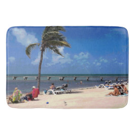 Tapete De Banheiro Praia com Palm de Coconut