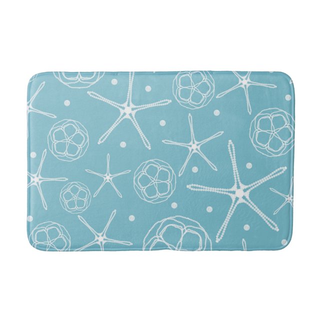 Tapete De Banheiro Praia da Classe Elegante de Peixes de Pérolas Bran (Frente)