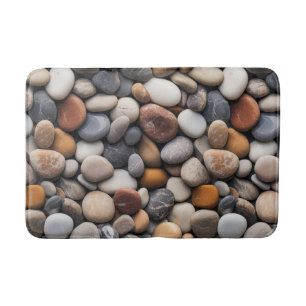 Tapete De Banheiro Praia Pebbles Bath Mat