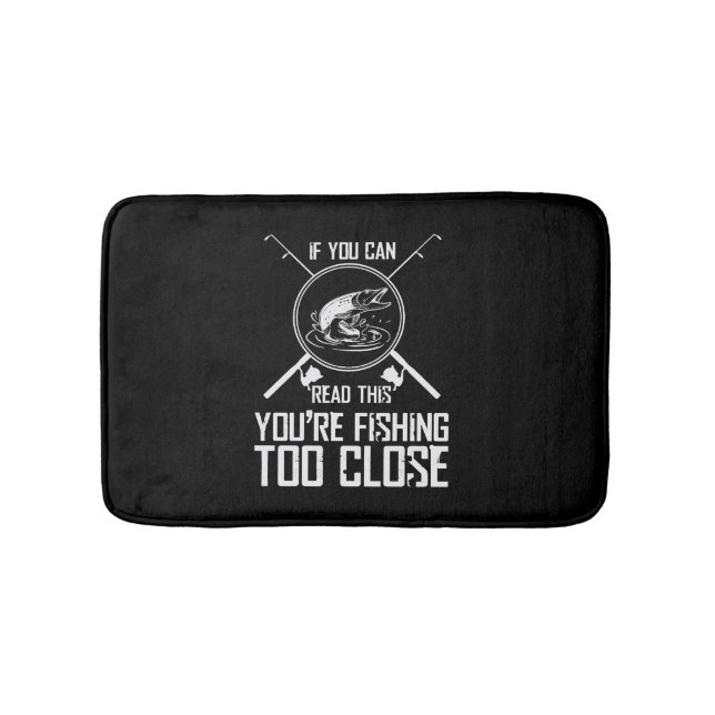 Tapete De Banheiro presente de barriga de pesca com isco (frente)