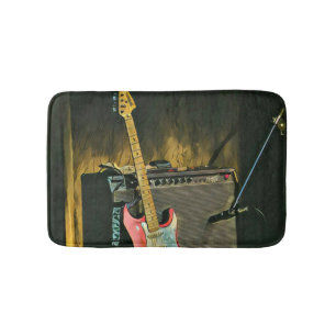 Tapete De Banheiro Presente de guitarrista acústico
