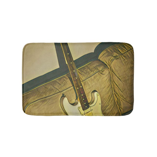 Tapete De Banheiro Presente para assistente guitarrista de professor  (frente)